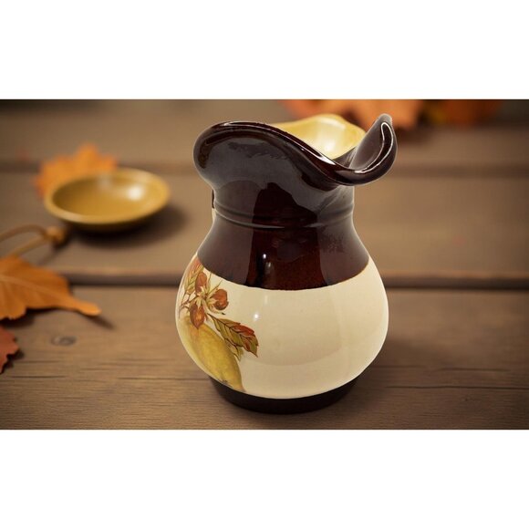 vintage collectible 1960s mccoy "fruit festival" glazed art pottery stoneware pi - Picture 3 of 13